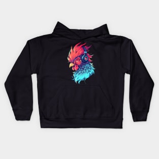 Rooster Headphones Kids Hoodie